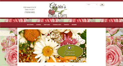 Desktop Screenshot of gloriasfloralandgifts.com