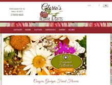 Tablet Screenshot of gloriasfloralandgifts.com